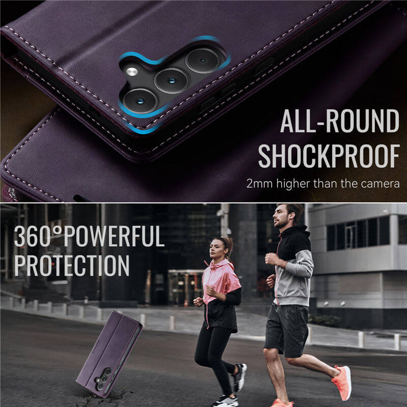 CaseMe Samsung Galaxy A35 5G Magnetic Wallet Case with RFID Blocking