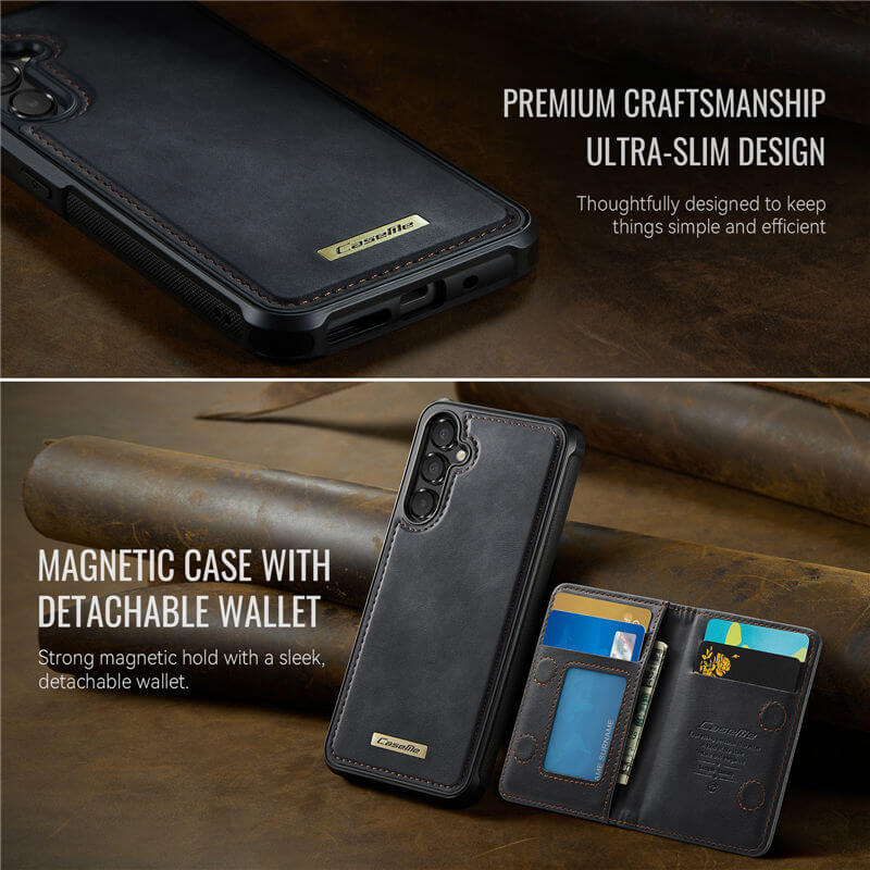 CaseMe Samsung Galaxy A55 2-in-1 Magnetic Wallet Case