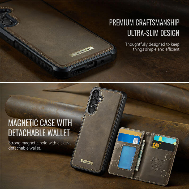 CaseMe Samsung Galaxy A35 2-in-1 Magnetic Wallet Case