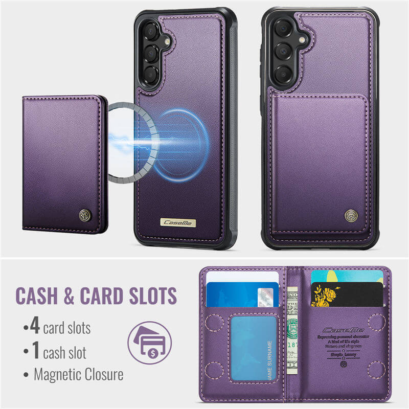 CaseMe Samsung Galaxy A55 2-in-1 Magnetic Wallet Case