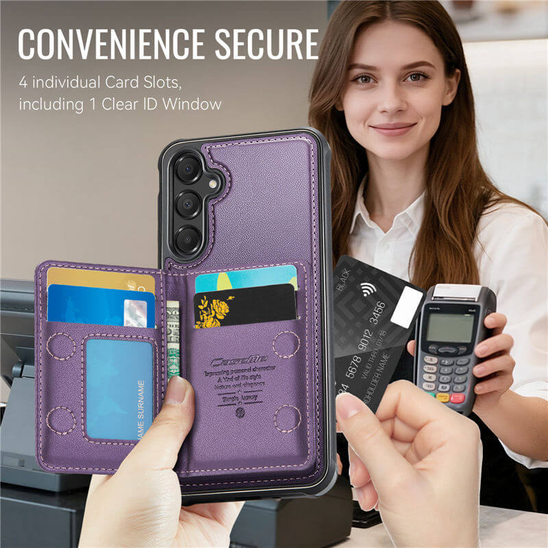 CaseMe Samsung Galaxy A55 2-in-1 Magnetic Wallet Case