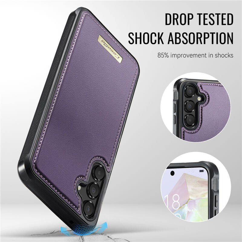 CaseMe Samsung Galaxy A55 2-in-1 Magnetic Wallet Case