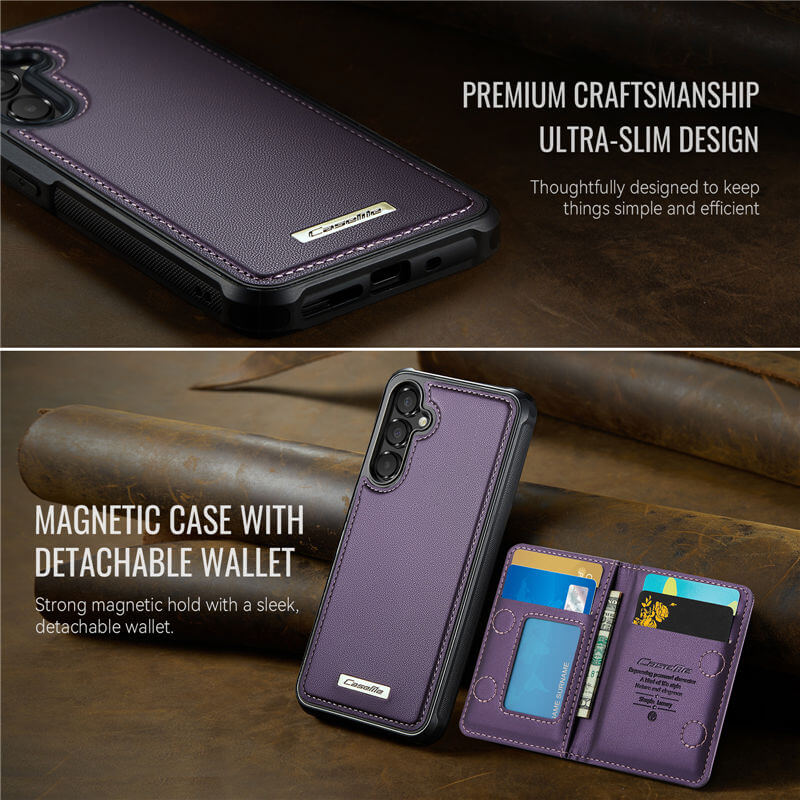 CaseMe Samsung Galaxy A55 2-in-1 Magnetic Wallet Case