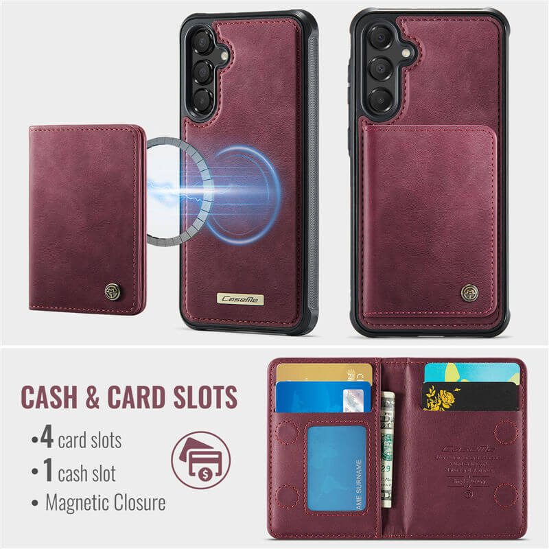 CaseMe Samsung Galaxy A55 2-in-1 Magnetic Wallet Case