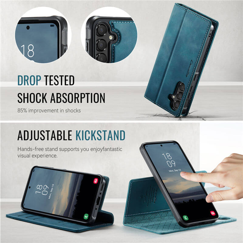 CaseMe Samsung Galaxy A35 2-in-1 Magnetic Wallet Case with RFID Blocking