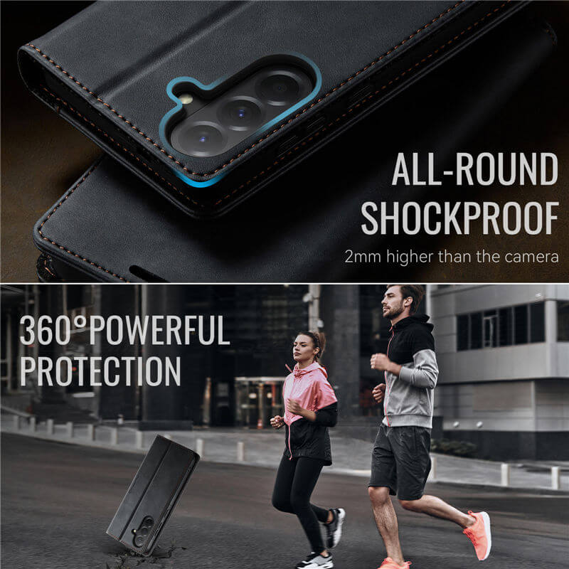 CaseMe Samsung Galaxy A56 5G Magnetic Wallet Case with RFID Blocking