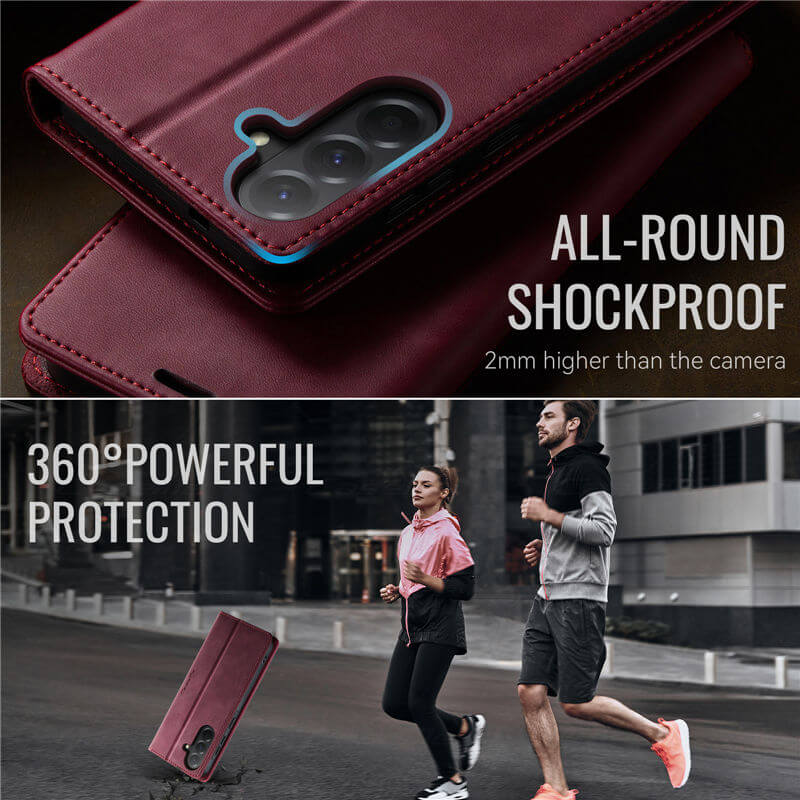 CaseMe Samsung Galaxy A56 5G Magnetic Wallet Case with RFID Blocking