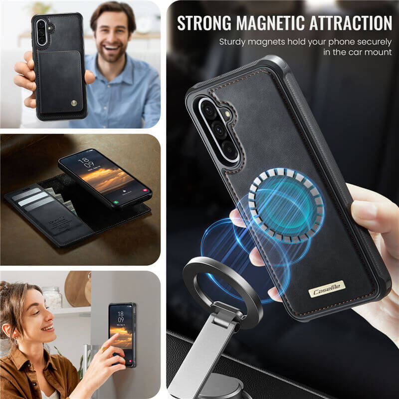 CaseMe Samsung Galaxy A36 5G 2-in-1 Magnetic Wallet Case with RFID Blocking