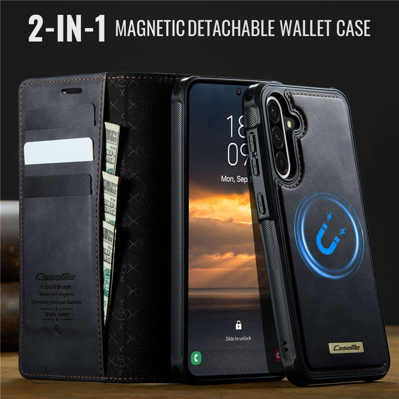 CaseMe Samsung Galaxy A36 5G 2-in-1 Magnetic Wallet Case with RFID Blocking