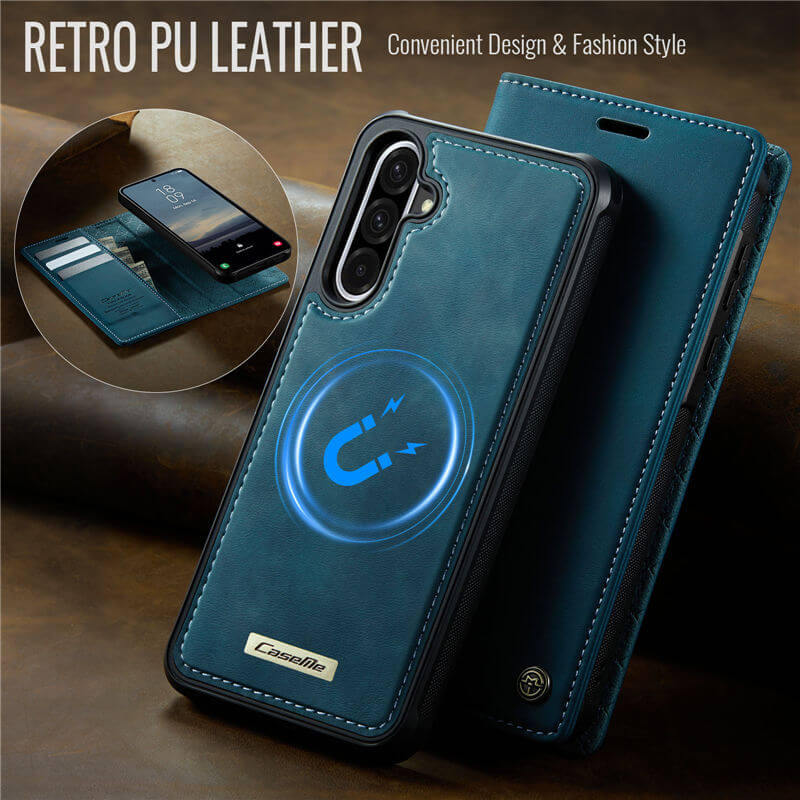 CaseMe Samsung Galaxy A56 5G 2-in-1 Magnetic Wallet Case with RFID Blocking