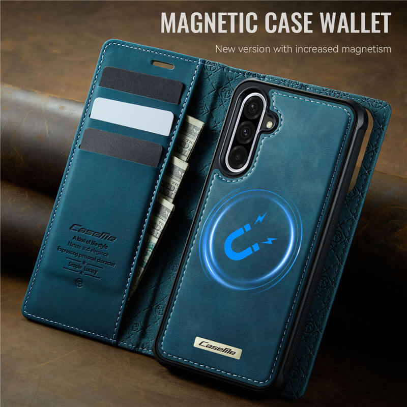 CaseMe Samsung Galaxy A56 5G 2-in-1 Magnetic Wallet Case with RFID Blocking