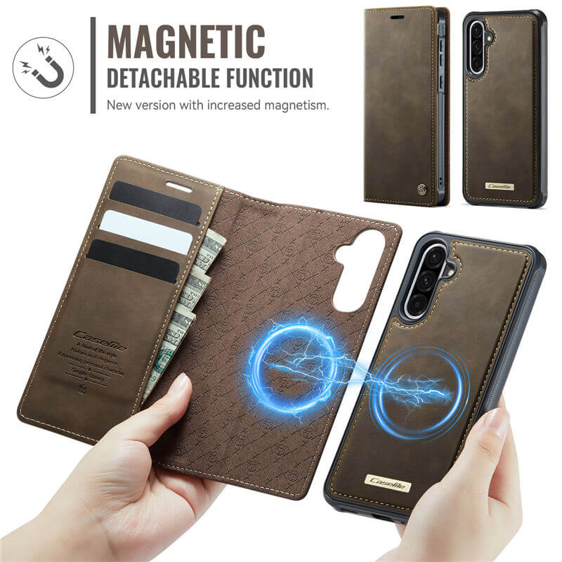 CaseMe Samsung Galaxy A56 5G 2-in-1 Magnetic Wallet Case with RFID Blocking
