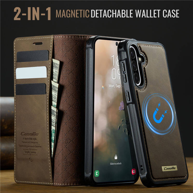 CaseMe Samsung Galaxy A56 5G 2-in-1 Magnetic Wallet Case with RFID Blocking