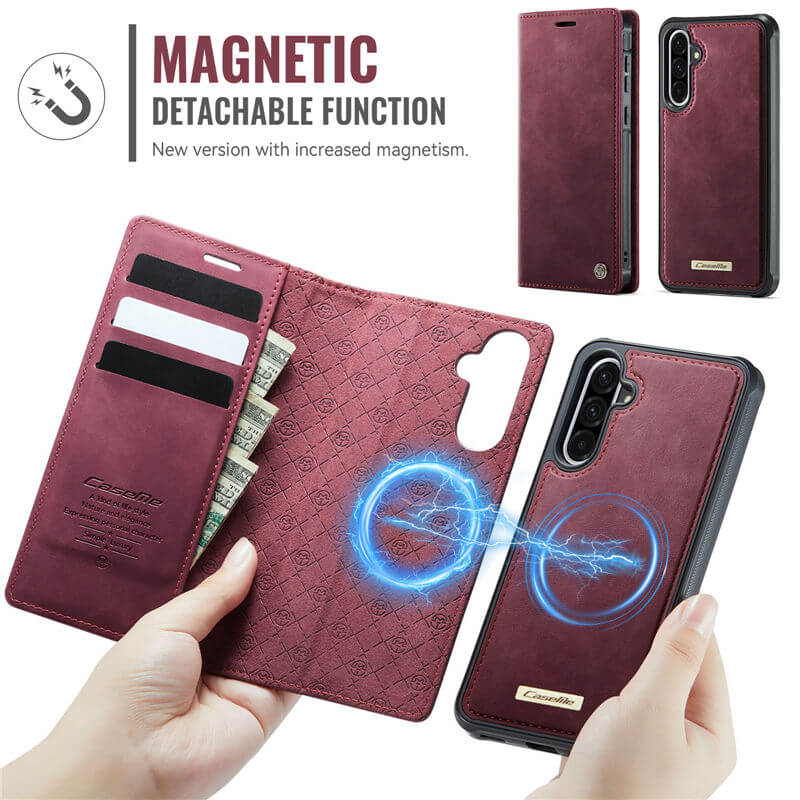 CaseMe Samsung Galaxy A36 5G 2-in-1 Magnetic Wallet Case with RFID Blocking