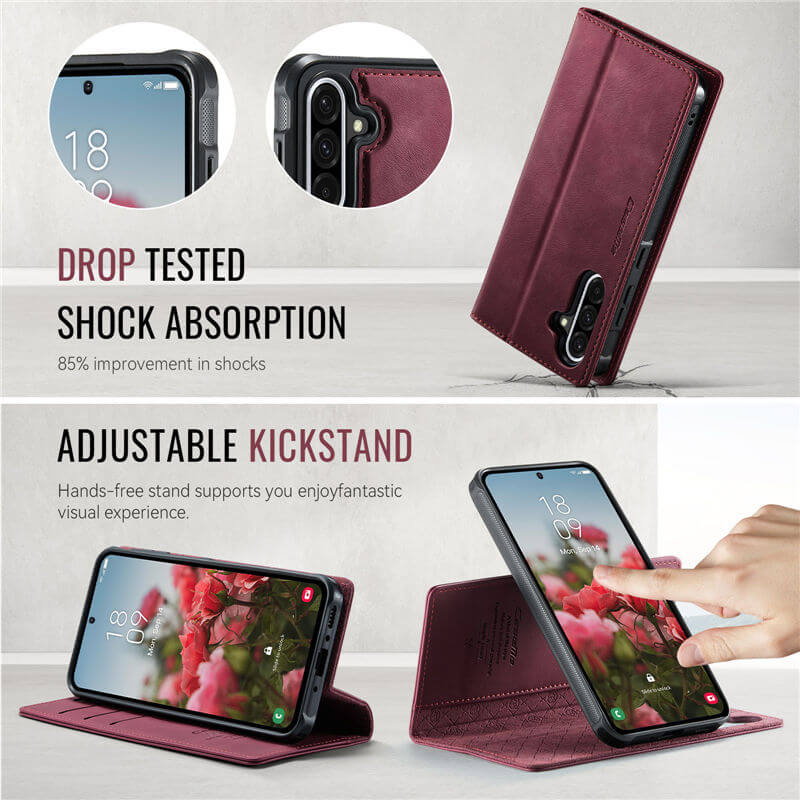 CaseMe Samsung Galaxy A36 5G 2-in-1 Magnetic Wallet Case with RFID Blocking