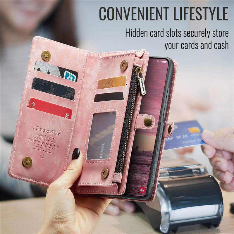 CaseMe Samsung Galaxy A37 2-in-1 Magnetic Wallet Case with Wrist Strap