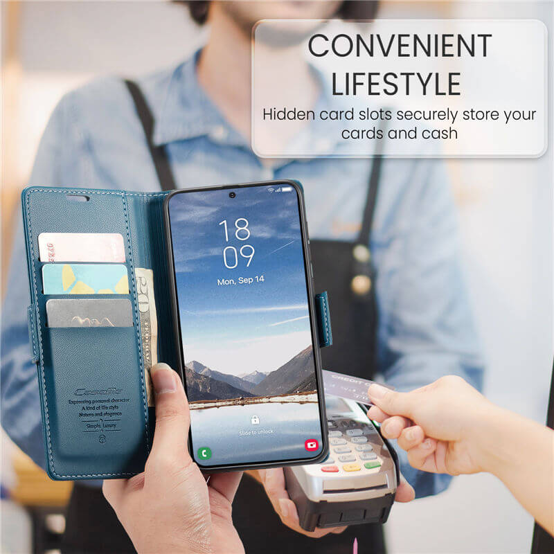 CaseMe Samsung Galaxy A37 Wallet RFID Blocking Case