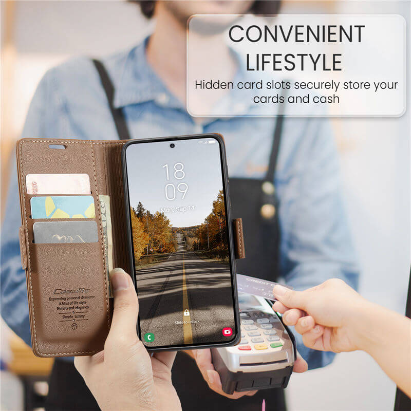 CaseMe Samsung Galaxy A37 Wallet RFID Blocking Case