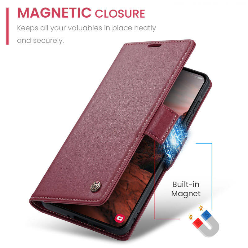 CaseMe Samsung Galaxy A37 Wallet RFID Blocking Case