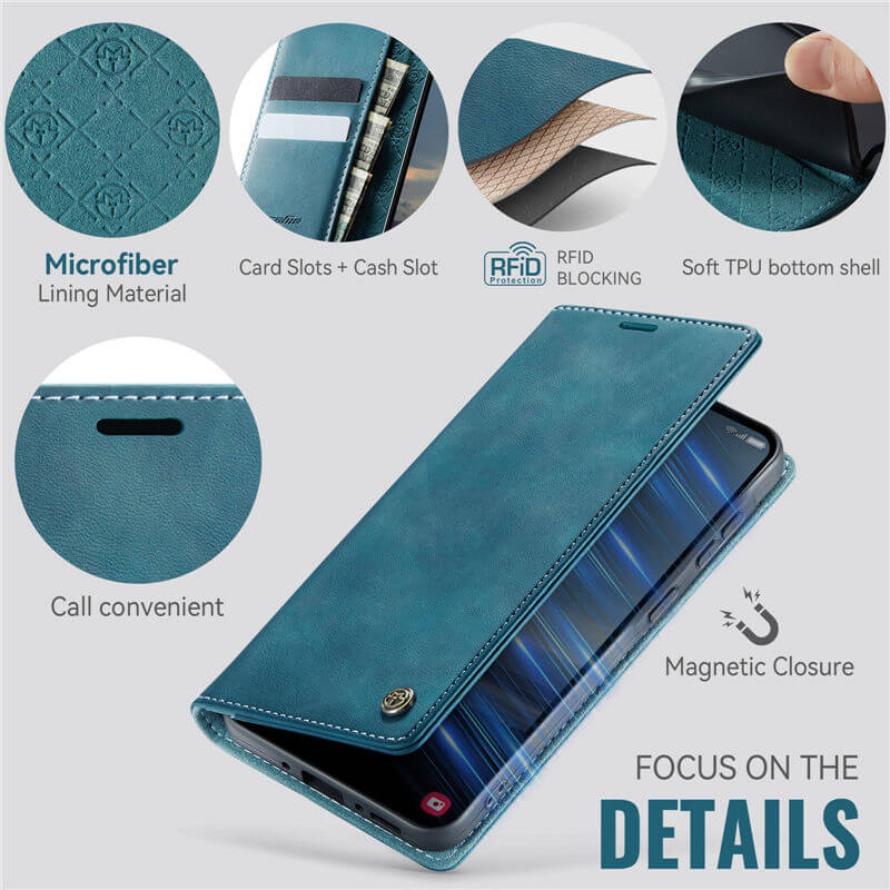 CaseMe Samsung Galaxy A37 Wallet RFID Blocking Case