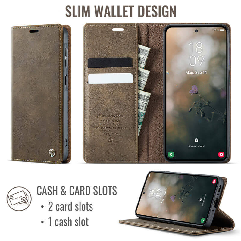 CaseMe Samsung Galaxy A37 Wallet RFID Blocking Case
