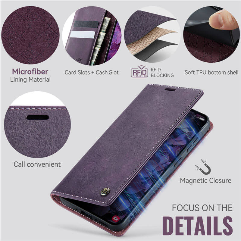 CaseMe Samsung Galaxy A37 Wallet RFID Blocking Case