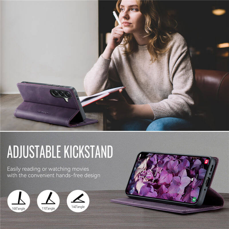 CaseMe Samsung Galaxy A37 Magnetic Wallet Case with RFID Blocking