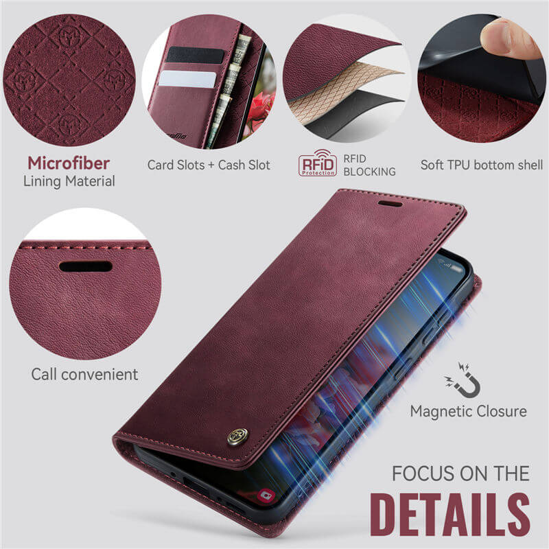 CaseMe Samsung Galaxy A37 Wallet RFID Blocking Case