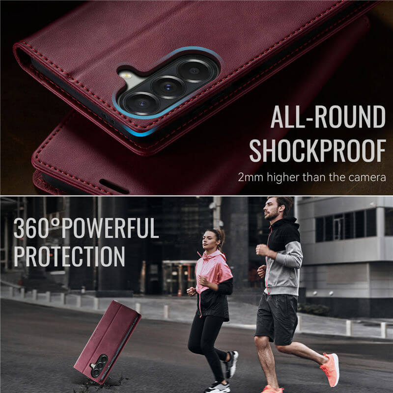 CaseMe Samsung Galaxy A37 Magnetic Wallet Case with RFID Blocking