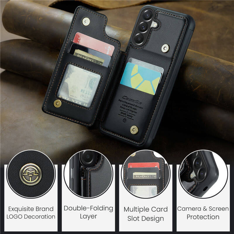 CaseMe Samsung Galaxy A37 RFID Blocking Card Holder Case