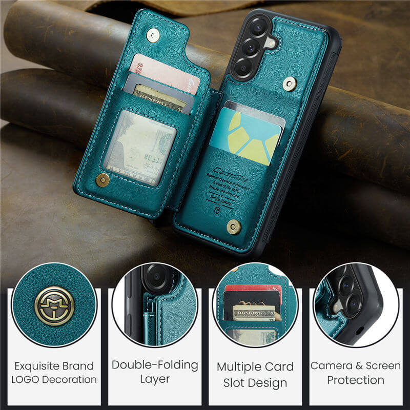 CaseMe Samsung Galaxy A37 RFID Blocking Card Holder Case