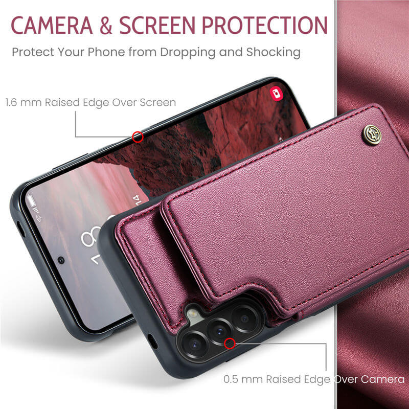 CaseMe Samsung Galaxy A37 RFID Blocking Card Holder Case