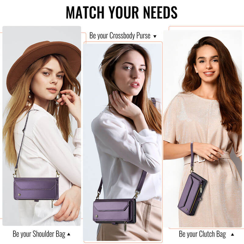 CaseMe Samsung Galaxy A37 Wallet Case with Crossbody Strap