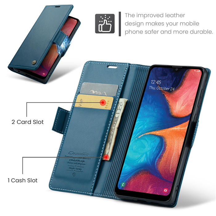 CaseMe Samsung Galaxy A40 Wallet RFID Blocking Magnetic Buckle Case