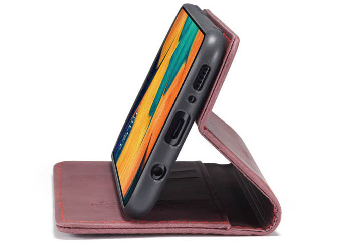 CaseMe Samsung Galaxy A40S Wallet Kickstand Magnetic Flip Leather Case