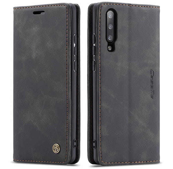 CaseMe Samsung Galaxy A50 Retro Wallet Kickstand Magnetic Flip Leather Case