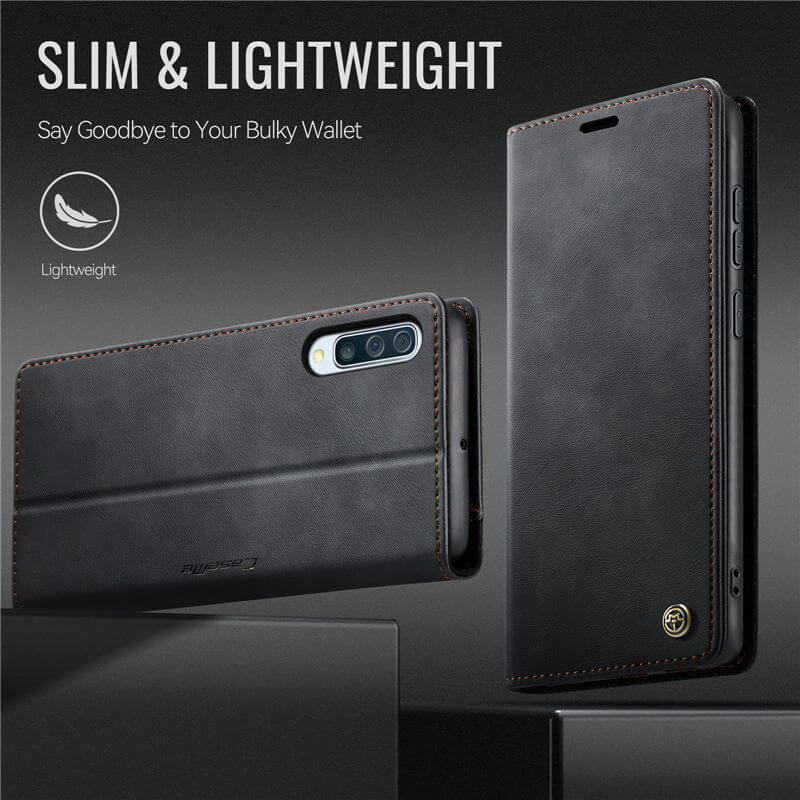 CaseMe Samsung Galaxy A50 Magnetic Wallet Case with RFID Blocking