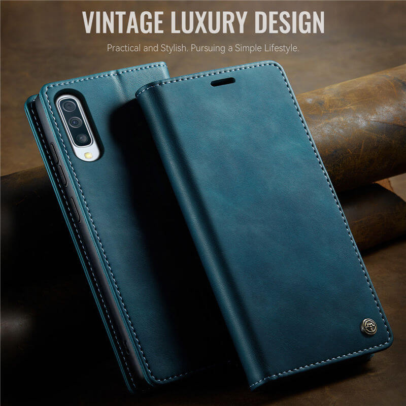 CaseMe Samsung Galaxy A50 Magnetic Wallet Case with RFID Blocking