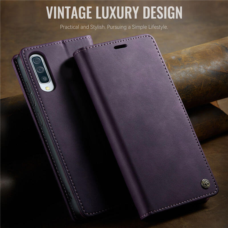 CaseMe Samsung Galaxy A50 Magnetic Wallet Case with RFID Blocking