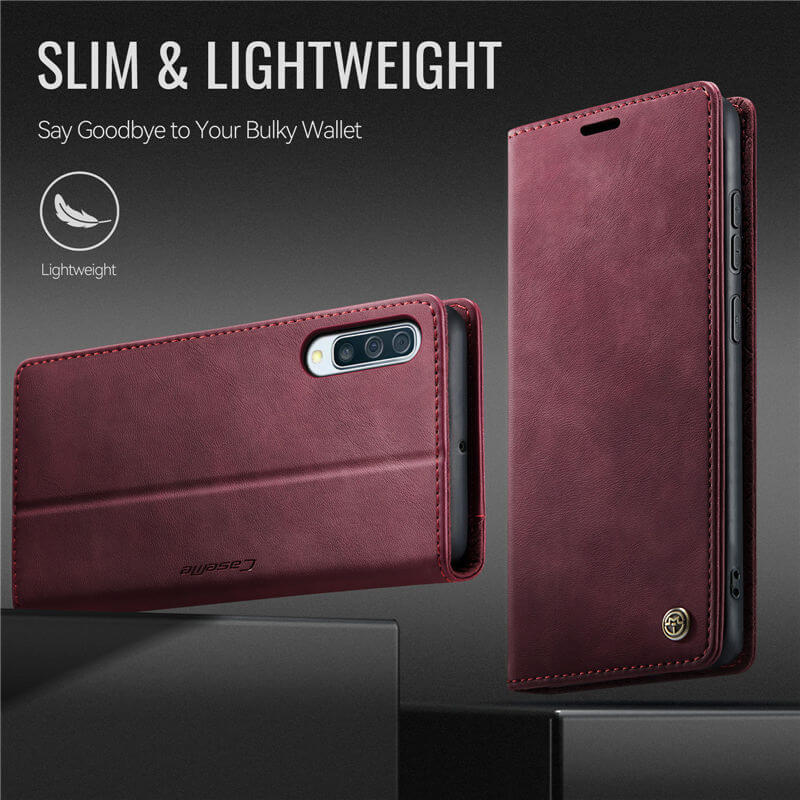 CaseMe Samsung Galaxy A50 Magnetic Wallet Case with RFID Blocking