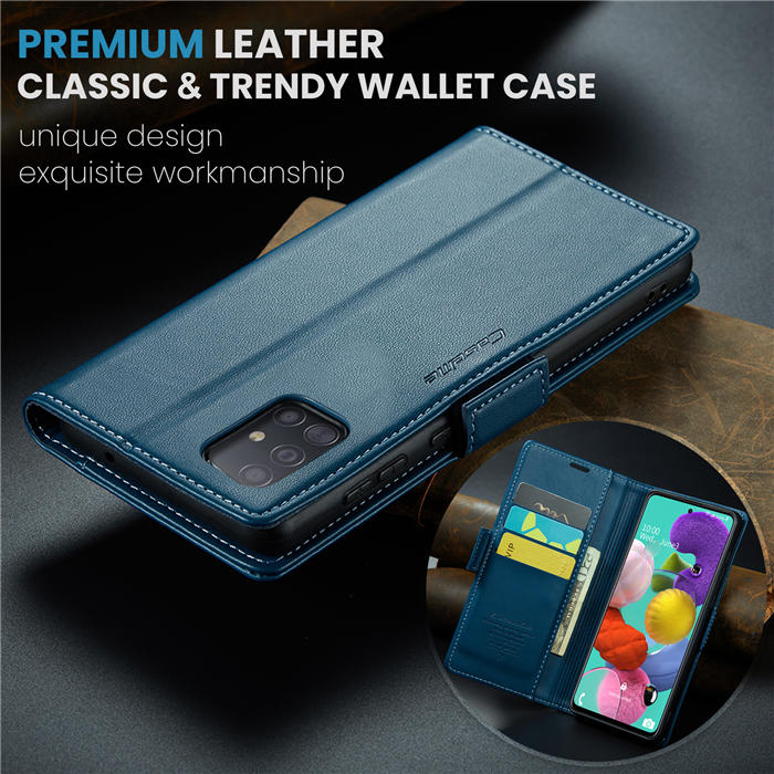 CaseMe Samsung Galaxy A51 4G Wallet RFID Blocking Magnetic Buckle Case