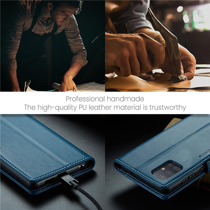 CaseMe Samsung Galaxy A51 4G Wallet RFID Blocking Magnetic Buckle Case