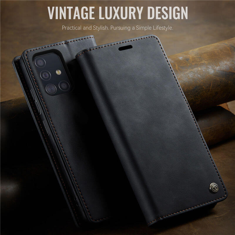 CaseMe Samsung Galaxy A51 4G Magnetic Wallet Case with RFID Blocking