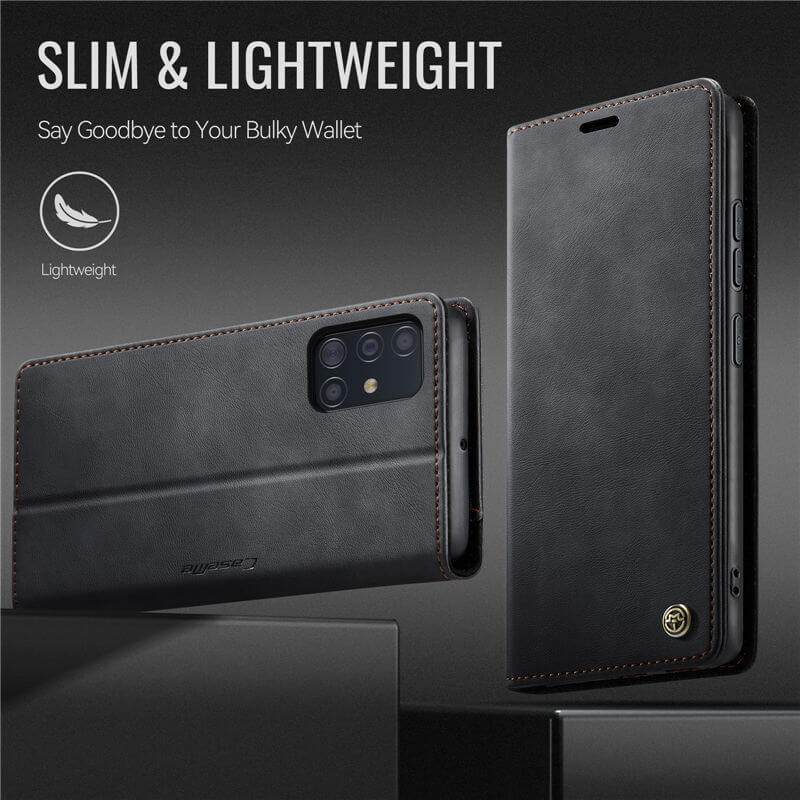 CaseMe Samsung Galaxy A51 4G Magnetic Wallet Case with RFID Blocking