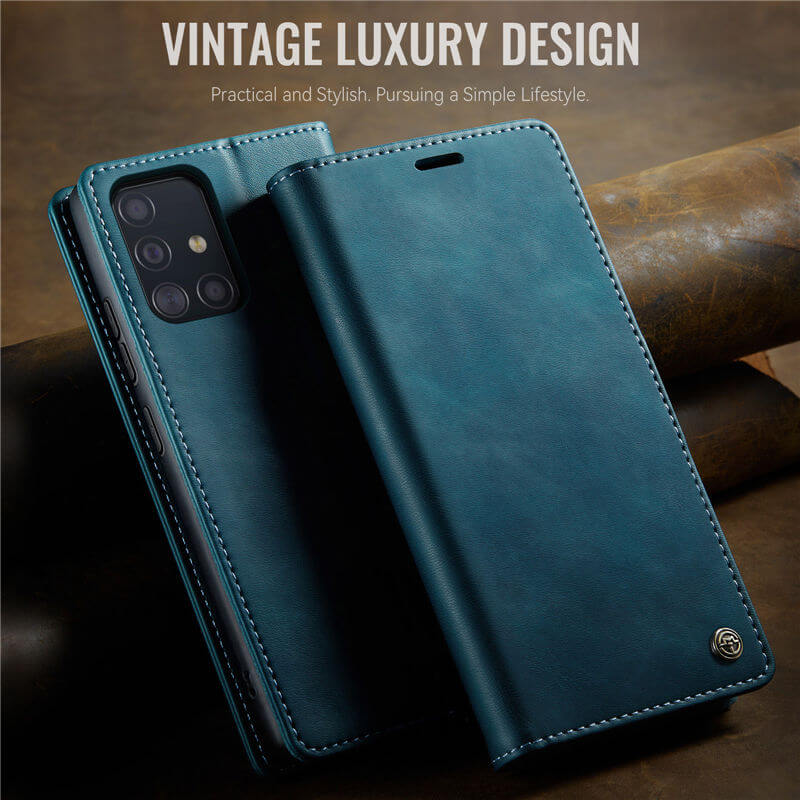CaseMe Samsung Galaxy A51 4G Magnetic Wallet Case with RFID Blocking