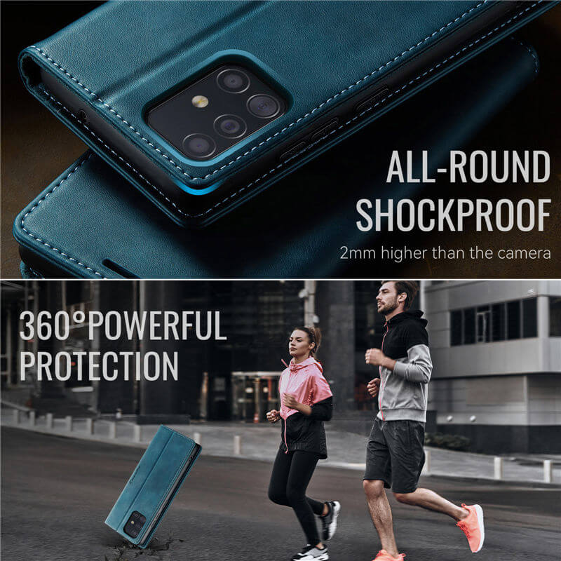 CaseMe Samsung Galaxy A51 4G Magnetic Wallet Case with RFID Blocking