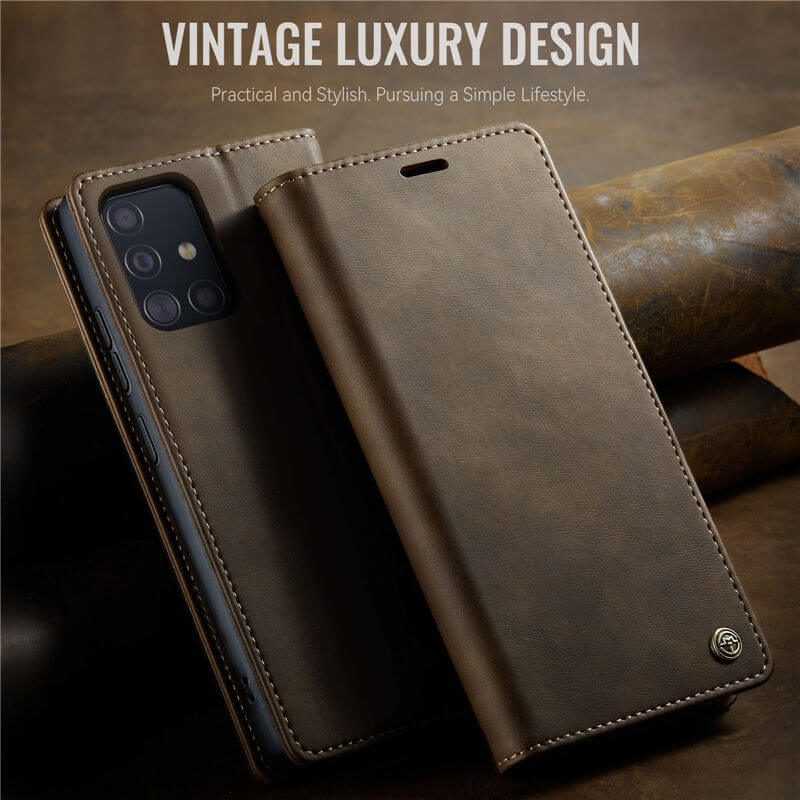 CaseMe Samsung Galaxy A51 4G Magnetic Wallet Case with RFID Blocking