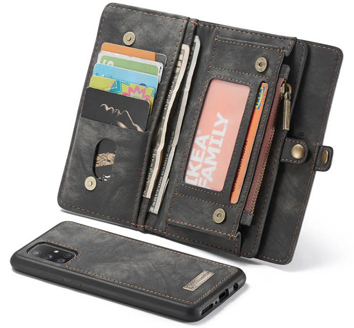 CaseMe Samsung Galaxy A51 Zipper Wallet Magnetic Detachable 2 in 1 Case