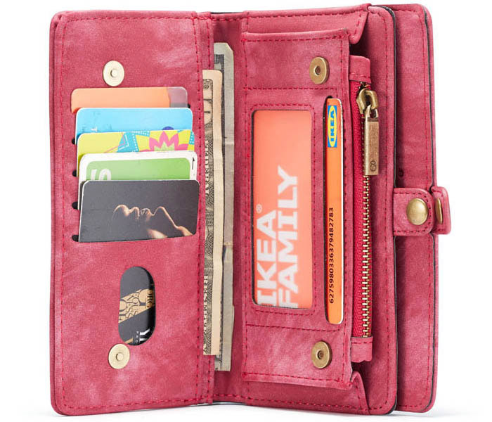 CaseMe Samsung Galaxy A51 Zipper Wallet Magnetic Detachable 2 in 1 Case