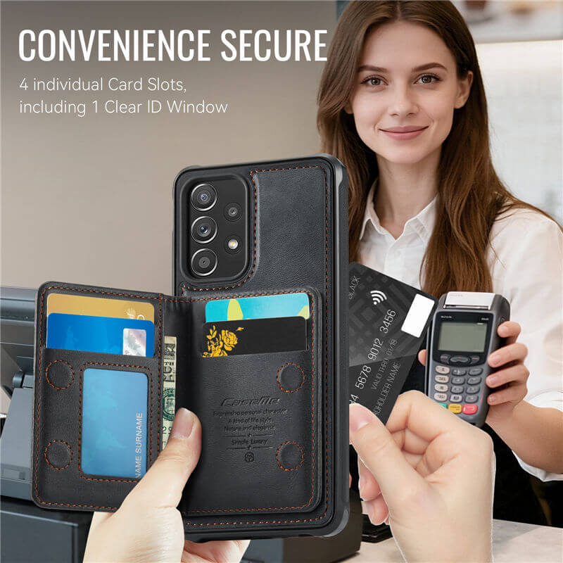 CaseMe Samsung Galaxy A52 2-in-1 Magnetic Wallet Case